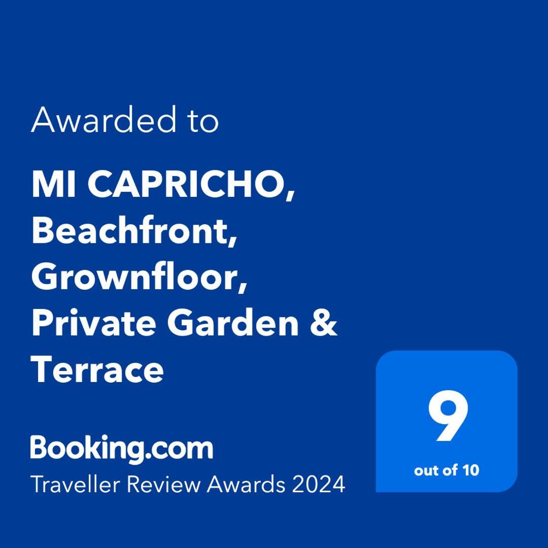 Mi Capricho, Beachfront, Grownfloor, Private Garden & Terrace Sitio de Calahonda Exteriör bild